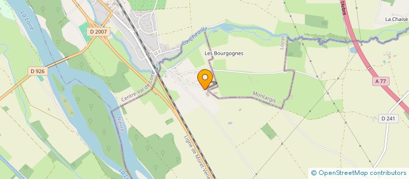 localisation de l'entreprise GFA DE LA JOLIVE à NEUVY-SUR-LOIRE