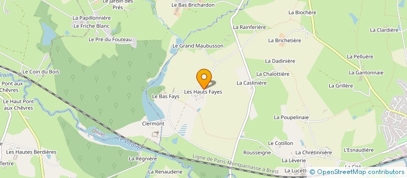 localisation de l'entreprise GFA DE LA JONCQUIERE  LE GENEST-SAINT-ISLE