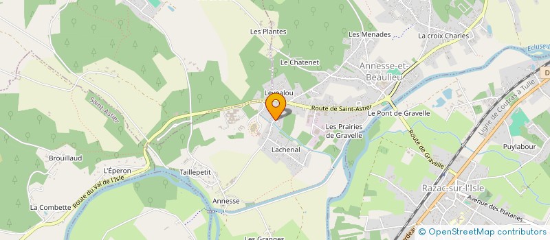 localisation de l'entreprise GFA DE LA LANDE  ANNESSE-ET-BEAULIEU