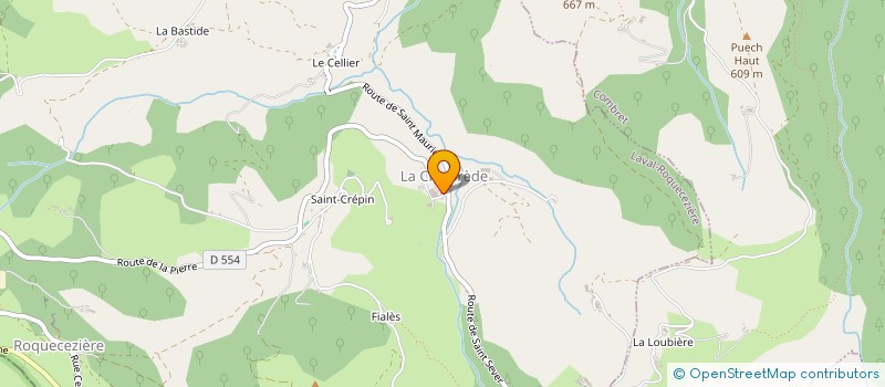 localisation de l'entreprise GFA DE LA LAUSSADE  LA SERRE