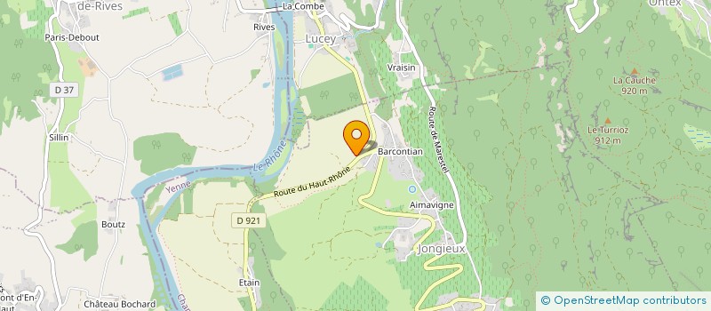 localisation de l'entreprise GFA DE LA LECHERE  JONGIEUX