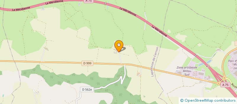 localisation de l'entreprise GFA DE LA LIGUE  LAPANOUSE-DE-CERNON