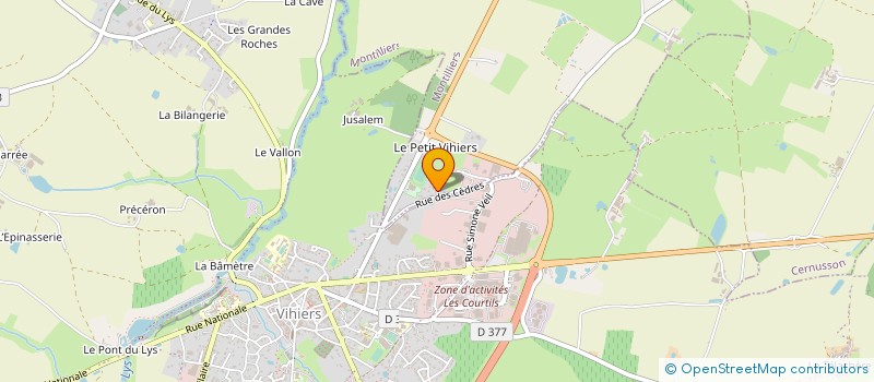 localisation de l'entreprise GFA DE LA LOGE à LYS-HAUT-LAYON