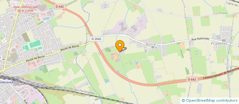 localisation de l'entreprise GFA DE LA LOMBARDIE  BORRE