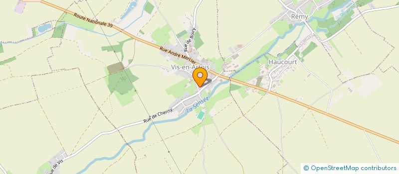 localisation de l'entreprise GFA DE LA LONGUE BORNE  VIS-EN-ARTOIS