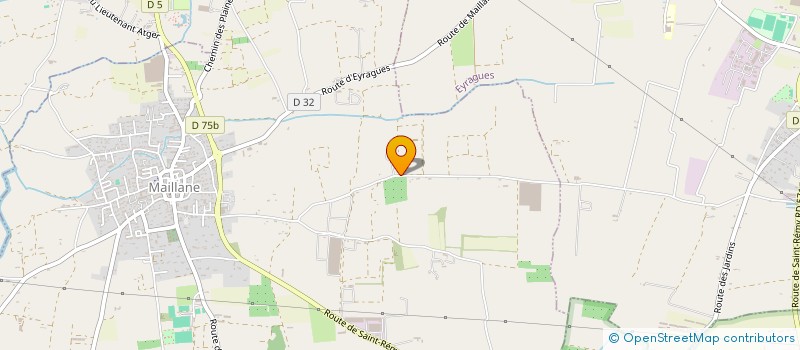 localisation de l'entreprise GFA DE LA LOUBE  MAILLANE