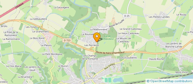 localisation de l'entreprise GFA DE LA MABONNIERE  OUDON