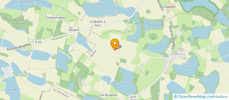 localisation de l'entreprise GFA DE LA MADELEINE  JOYEUX