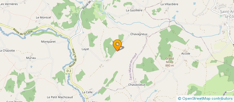 localisation de l'entreprise GFA DE LA MAILLARDIERE  SAINT-MARTIN-EN-HAUT