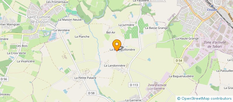 localisation de l'entreprise GFA DE LA MAINGUI  SAINT-HILAIRE-DE-CLISSON