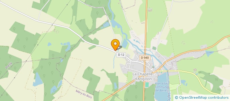 localisation de l'entreprise GFA DE LA MALADRERIE à LA CHAPELLE D'ANGILLON