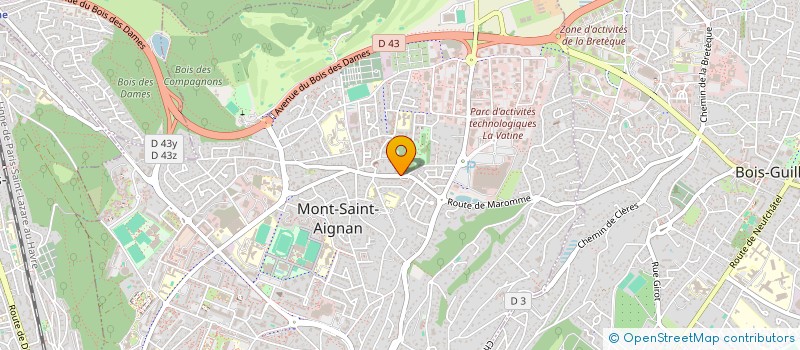 localisation de l'entreprise GFA DE LA MALADRERIE  MONT-SAINT-AIGNAN