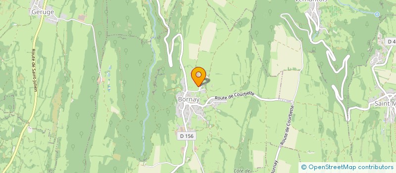 localisation de l'entreprise GFA DE LA MALATIERE  BORNAY