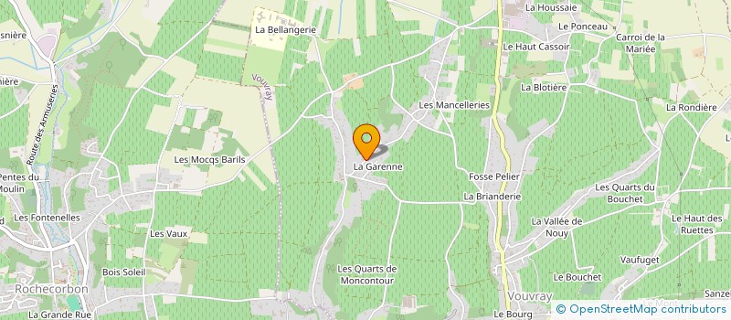 localisation de l'entreprise GFA DE LA MALOURIE à VOUVRAY