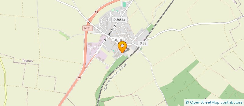 localisation de l'entreprise GFA DE LA MATAGOT  TAGNON