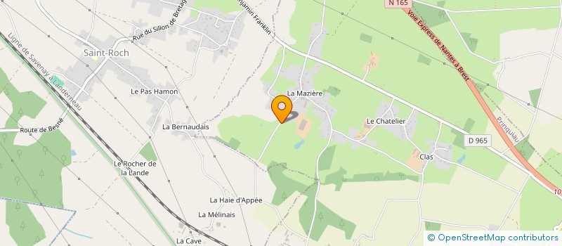 localisation de l'entreprise GFA DE LA MAZIERE  PRINQUIAU