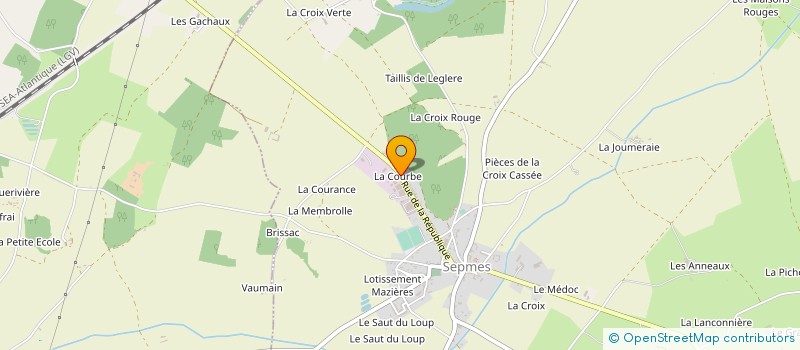 localisation de l'entreprise GFA DE LA MELAUDIERE  SEPMES