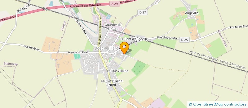 localisation de l'entreprise GFA DE LA MER  BOSC-LE-HARD