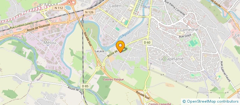 localisation de l'entreprise GFA DE LA METAIRIE NEUVE  CASTRES