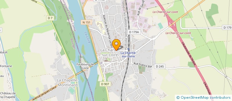 localisation de l'entreprise GFA DE LA METAIRIE ROUGE à MESVES-SUR-LOIRE