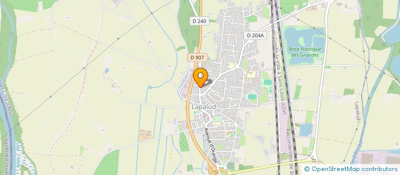 localisation de l'entreprise GFA DE LA MEZERADE ET DE LA PLAINE  LAPALUD