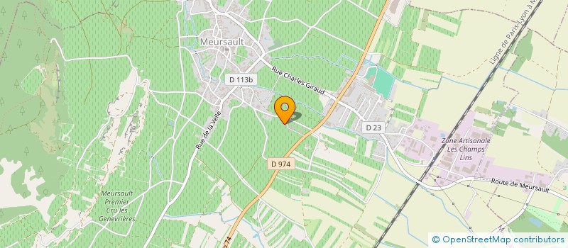 localisation de l'entreprise GFA DE LA MONATINE  MEURSAULT