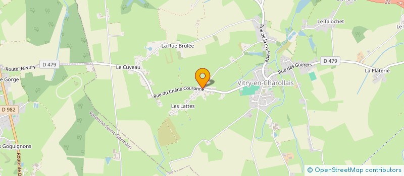 localisation de l'entreprise GFA DE LA MONTAGNE  VITRY-EN-CHAROLLAIS