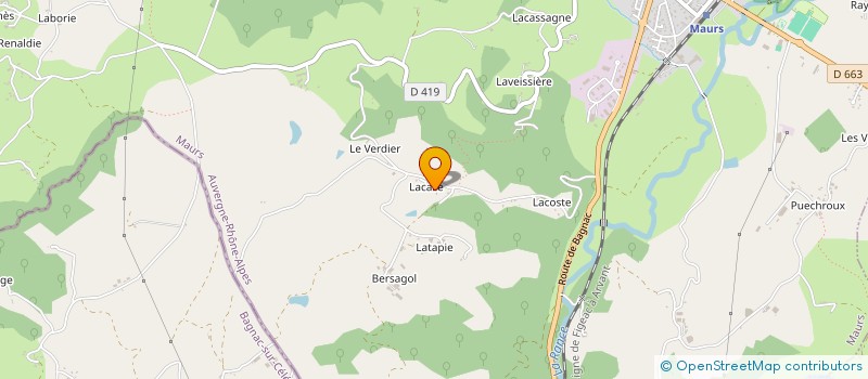 localisation de l'entreprise GFA DE LA MONTAGNE DE L'ESCUDILLIERS à LE TRIOULOU
