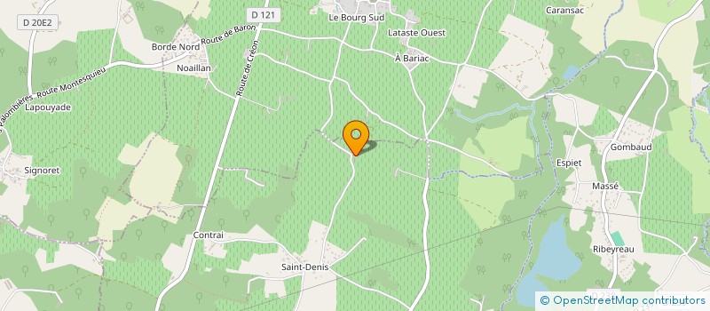localisation de l'entreprise GFA DE LA MONTEILLE PEUT  CAMIAC-ET-SAINT-DENIS