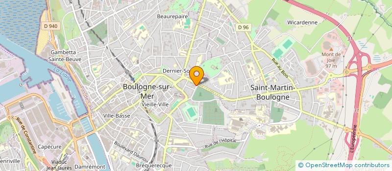 localisation de l'entreprise GFA DE LA MORINIE  BOULOGNE-SUR-MER