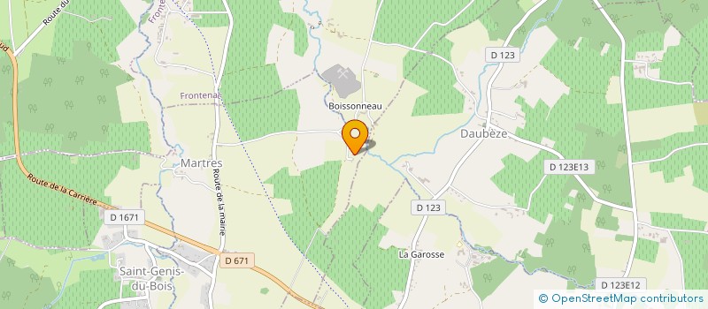 localisation de l'entreprise GFA DE LA MOTTE  MARTRES