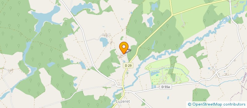 localisation de l'entreprise GFA DE LA MOTTE à LUZERET