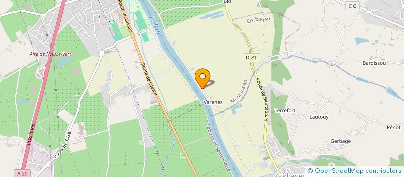 localisation de l'entreprise GFA DE LA MOULINE  MONTAUBAN