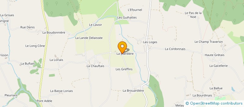 localisation de l'entreprise GFA DE LA MUSSARDIERE  RIMOU