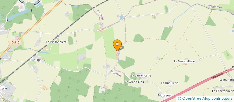 localisation de l'entreprise GFA DE LA MUSSOTERIE  MONNAIE