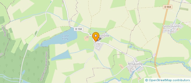 localisation de l'entreprise GFA DE LA NAUPONT  HAMONVILLE