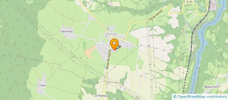 localisation de l'entreprise GFA DE LA NETRIERE  BILLIAT