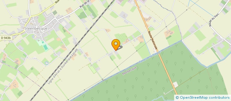 localisation de l'entreprise GFA DE LA NIEPPE  STEENBECQUE