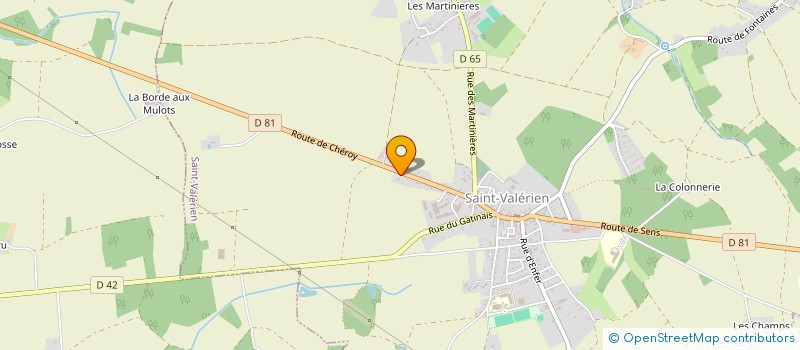localisation de l'entreprise GFA DE LA NOUE à SAINT-VALERIEN