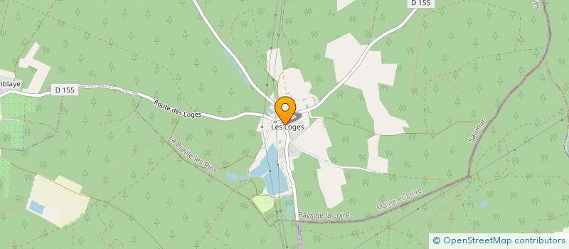 localisation de l'entreprise GFA DE LA NOUE  LA BREILLE-LES-PINS