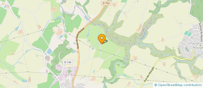 localisation de l'entreprise GFA DE LA PANNIERE  MAUGES-SUR-LOIRE