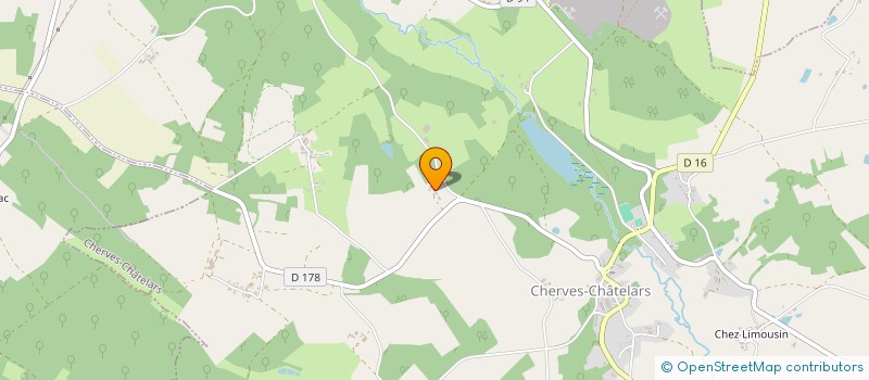 localisation de l'entreprise GFA DE LA PAPALIERE à CHERVES-CHATELARS