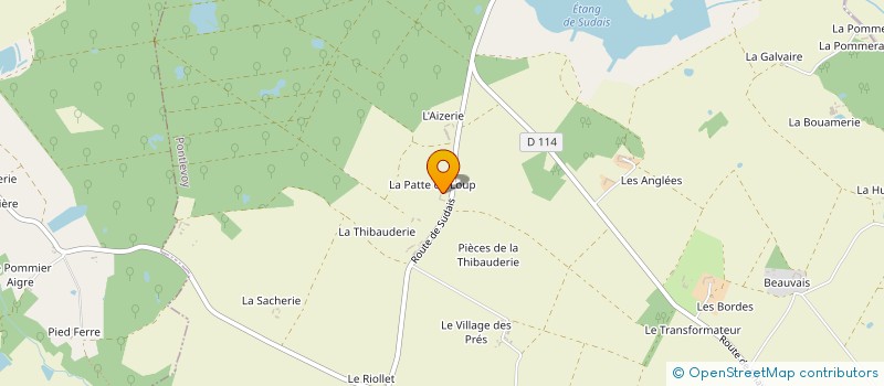 localisation de l'entreprise GFA DE LA PATTE DE LOUP  PONTLEVOY