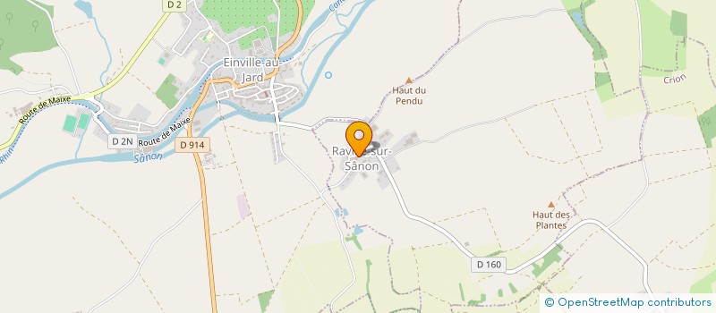 localisation de l'entreprise GFA DE LA PENSEE  RAVILLE-SUR-SANON