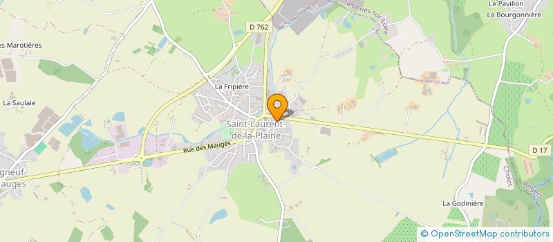 localisation de l'entreprise GFA DE LA PEPINIERE  MAUGES-SUR-LOIRE