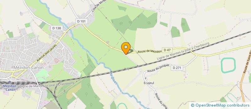 localisation de l'entreprise GFA DE LA PETITE FERME  MEZIDON VALLEE D'AUGE