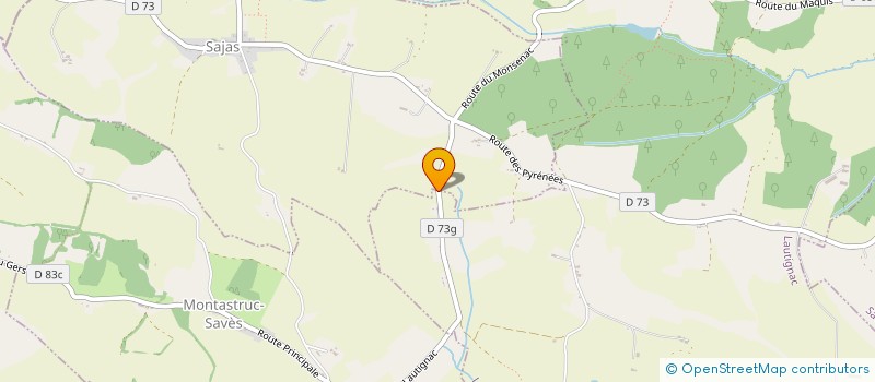 localisation de l'entreprise GFA DE LA PETITE NERE  LAUTIGNAC