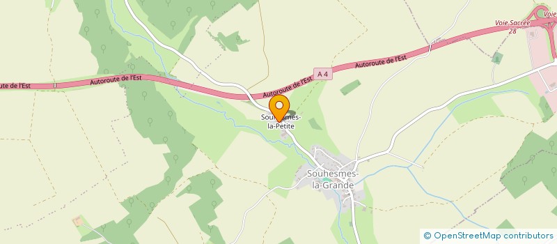 localisation de l'entreprise GFA DE LA PETITE SOUHESME à LES SOUHESMES-RAMPONT