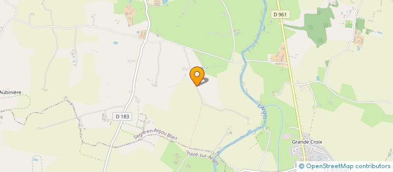 localisation de l'entreprise GFA DE LA PETITIERE à SEGRE-EN-ANJOU BLEU