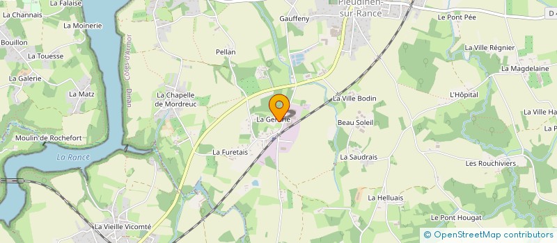 localisation de l'entreprise GFA DE LA PETONNIERE  PLEUDIHEN-SUR-RANCE